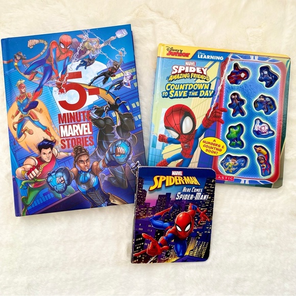 Marvel Spider-Man Kids Storybook Set - Blue and Red - Picture 1 of 4